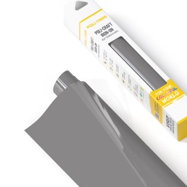 Poli-flex® Turbo® Heat Transfer Vinyl for Textiles, Iron-On, Flexible Plotter Film, for DIY Tops, Grey Matt, 30.5 x 122 cm