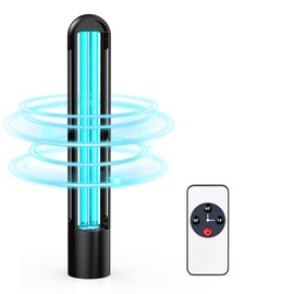 ZETAWALE UV Light Sanitizer, Ultraviolet Lamp with Remote Control for Bed Bugs and Dust Mites, Home Disinfection Device UV Lamp for Home, Room & Kitchen, Ultraviolet Light with 3 Speed Timings