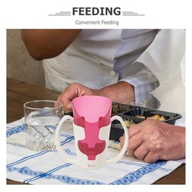 Veemoon Veemoon Nosey Cups Sippy Cups for Elderly Disabled Elderly Spill Proof Dysphagia Cup Elderly Hospital Cups for Adults Elderly Disabled Patients