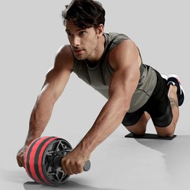 Ab Wheel - Abdominal Workout Equipment,Workout Fitness Equipment, Automatic Rebound Abdominal Wheel for Women Men Home Gym