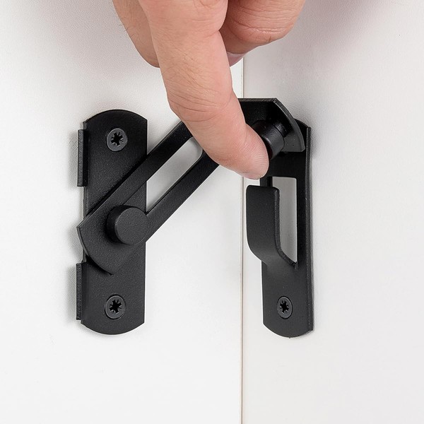 Wocoe 5 Packs Matte Black 90° Flip Latches，Premium Right Angle