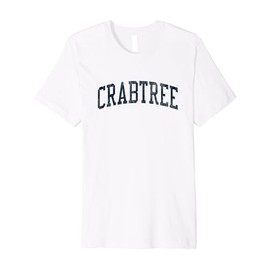 Crabtree OR Vintage Athletic Sports JSN2 Navy Print Premium T-Shirt