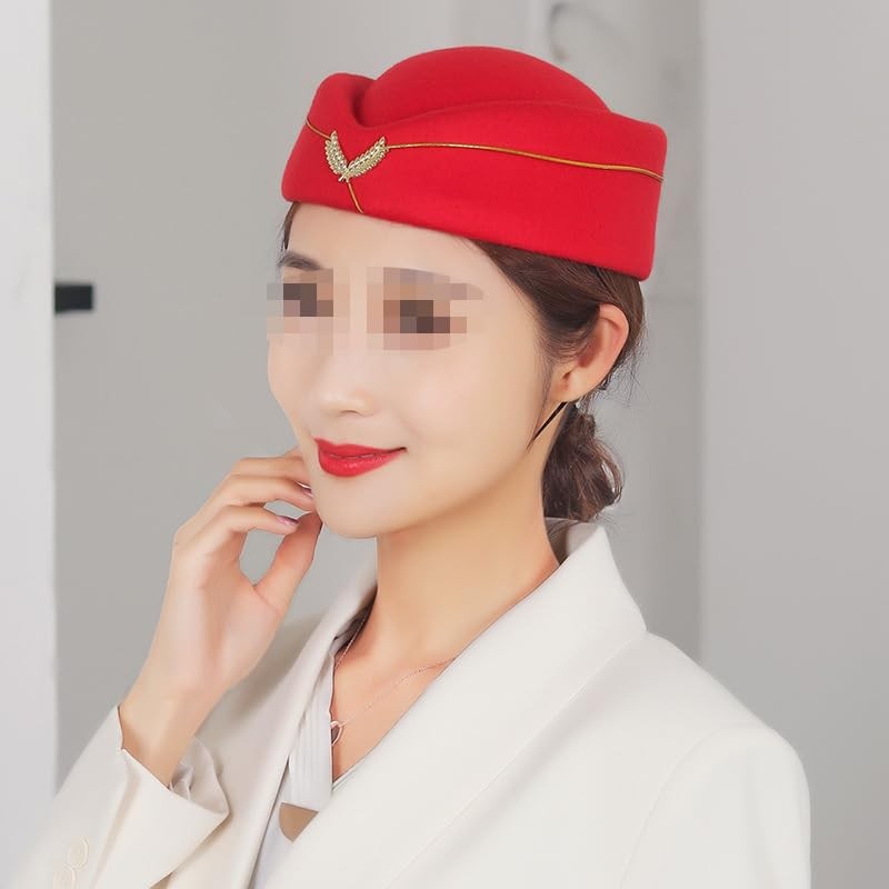 5PCS Airline Stewardess Costume Accessories Set Womens Flight Attendant Costume