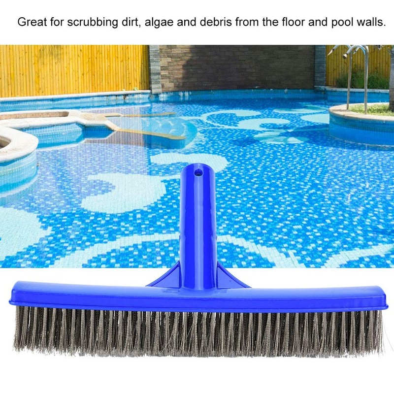 Steel Wire Pool Brush, High Density Brush with 45 Degree