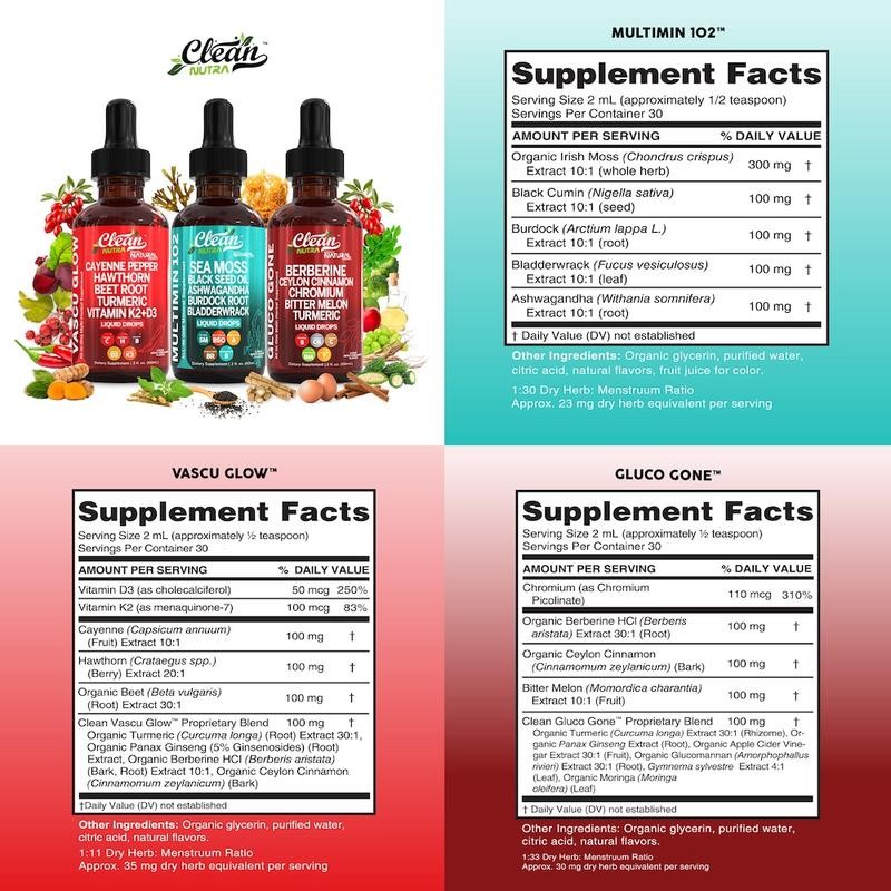 Clean Nutra Flow, Fuel & Function Trio – Heart, Metabolic