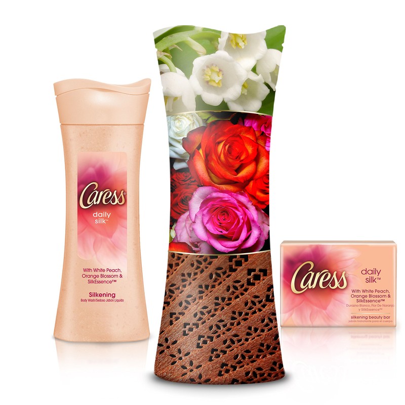 Caress Beauty Bar, Daily Silk 4 oz, 12 Bar, (Pack