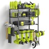 SUNALLY Power Tool Organizer, 4 Drill Holder Wall Mount, Garage