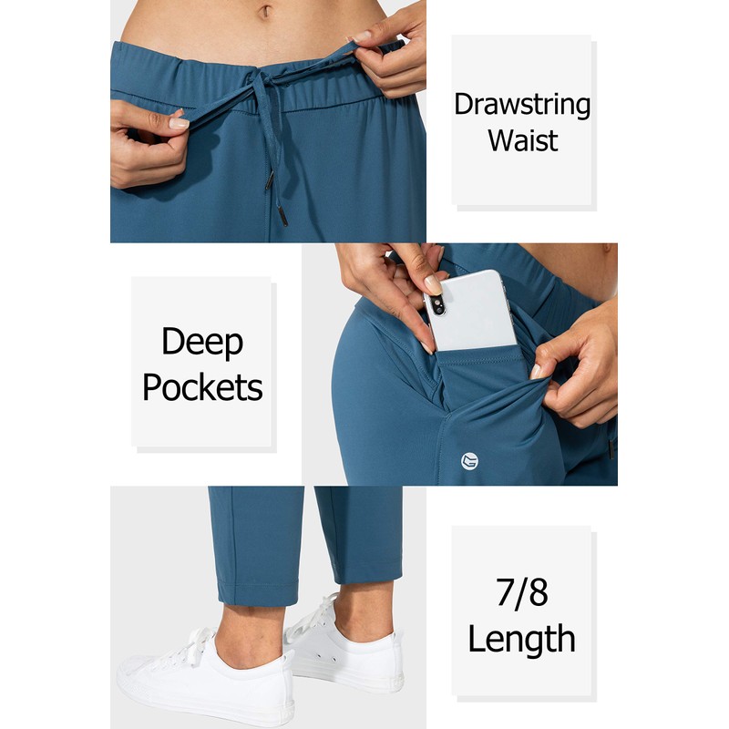 G Gradual G Gradual Women's Pants with Deep Pockets 7/8