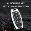 HIBEYO 4 Button Key Fob Cover Compatible with Nissan Altima