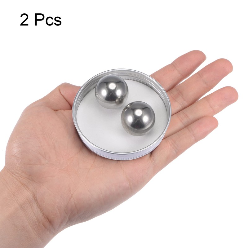 sourcing map 2pcs 25mm 201 Stainless Steel Bearing Balls G200