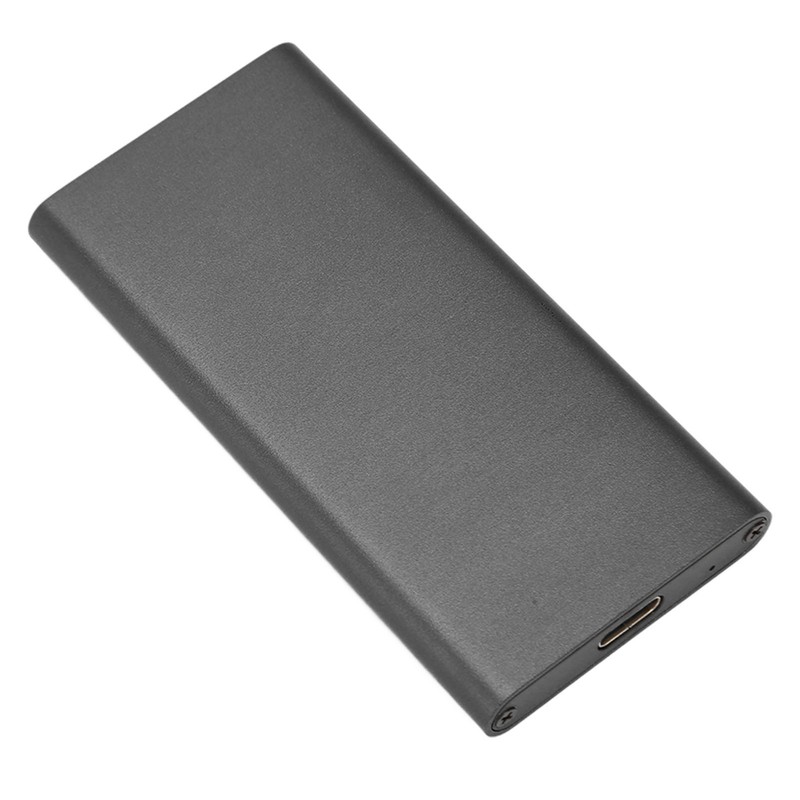 Tyep C to MSATA Enclosure Aluminum Alloy USB3.1 Gen2 Type