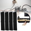 4Pcs Cord Organizer Management Sleeve Cable Cover with Zipper Protective