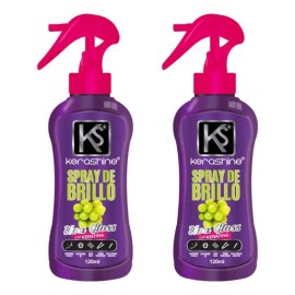 Kerashine Sílica Dosificador Brillo Uva Gloss 120 Ml - 2 Pz