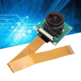 for Raspberry Pi 5/Zero Camera Module, 5MP 1080P HD Camera with OV5647 Sensor, 175° Wide Angle, Camera Board with 15CM Ribbon Cable, 3.6MM Lens, Manual Focus
