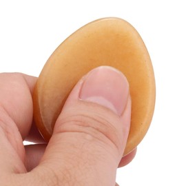 mookaitedecor Red Aventurine Thumb Stone Crystal Gemstone Massage Stone with Cavity Worry Stone for Healing Reiki Size Approx. 45 x 35 x 5 mm (Pack of 2)