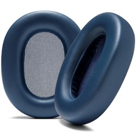 WC Wicked Cushions Extra Thick Earpads for Sony WH-1000XM5 - Soft PU Leather Cushions, Luxurious Noise Isolating Memory Foam, Added Thickness | Blue