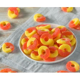 Peach Rings Gummy Candy, Bulk, 2 Pounds