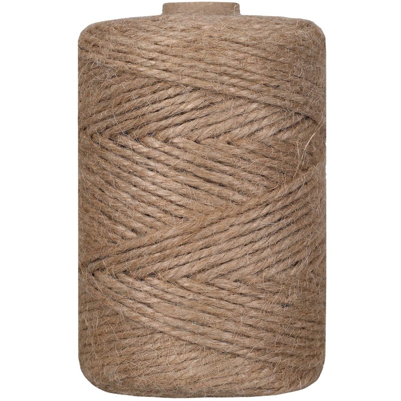 Creative Deco 328 Feet Jute Twine Rope String Natural Brown