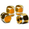 DNA Motoring VCAP-RT-181-GD Tire Valve Stem Caps,Gold