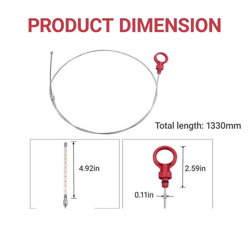 YYTQP Transmission Dipstick 917-327 Fit for Ram Chrysler, Level Tool