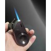 Butane Torch Lighter Jet Flame Windproof Lighter Refillable Transparent Fuel
