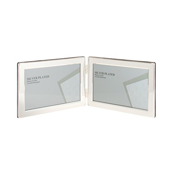 Viceni UNPF5-46 Landscape Hinged Double Photo Frame, 6 by 4-Inch,