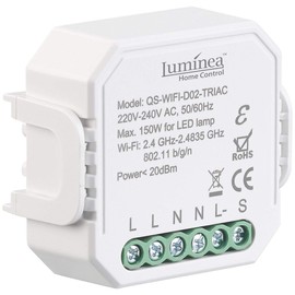 Luminea Home Control Funkdimmer: 2er-Set WLAN-Unterputz-Lichtschalter und -Dimmer, mit App (LED-Dimmer-Schalter Unterputz, Alexa Lichtschalter & Dimmer, Deckenventilator)