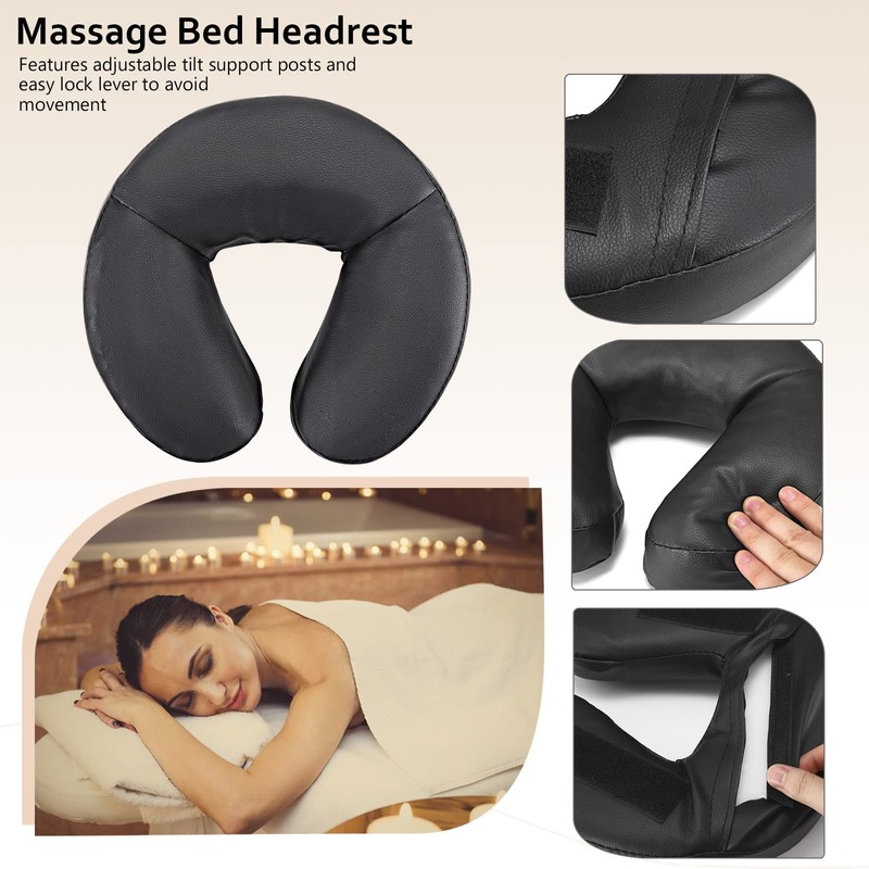 Noverlife Adjustable Massage Table Face Cradle, Massage Headrest Cradle with