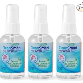 CleanSmart - Daily Surface Cleaner Kills 99.9% of Viruses & Bacteria -2 Fl Oz Ea