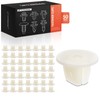 A-Premium 50PCS Nylon Rocker Molding Grommet Clip Nut Retainer Compatible