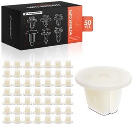 A-Premium 50PCS Nylon Rocker Molding Grommet Clip Nut Retainer Compatible with Toyota Camry, RAV4, Corolla, Prius, Tacoma, Highlander, Sienna, 4Runner, Avalon & Scion & Lexus - For 9mm x 9mm Hole