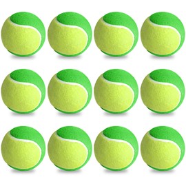 Stage1 Tennis Balls, Training Balls, 25% Pressure Reduced, Tennis Ball, Beginners, Tennis Training Balls, Children's Tennis Ball, Methodology Balls for Kids/Beginners/Pets, Green Pack of 12