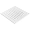 HVAC OV 5 x 5 Inch (Inner) White Stainless Steel