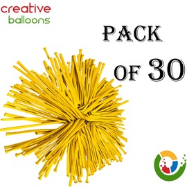 Creative Balloons Modelling 260Q Long Yellow Balloons for Animal Making, Twisting, Magic, Wedding, Birthday, Festival Decorations - Pack of 30 (LMGCBN-YLW)