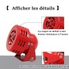 Alarm Siren 220V, 120 dB Motor Driven Siren Alarm, Red