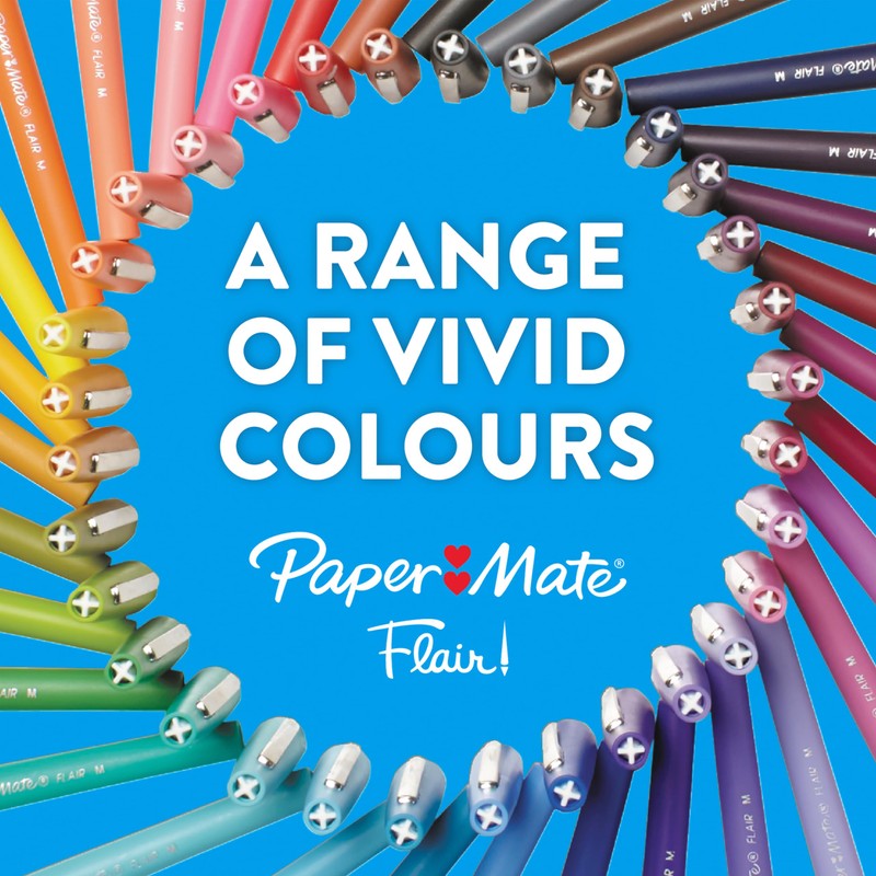 Paper Mate Flair Felt Tip Pens | Medium Point (0.7mm)