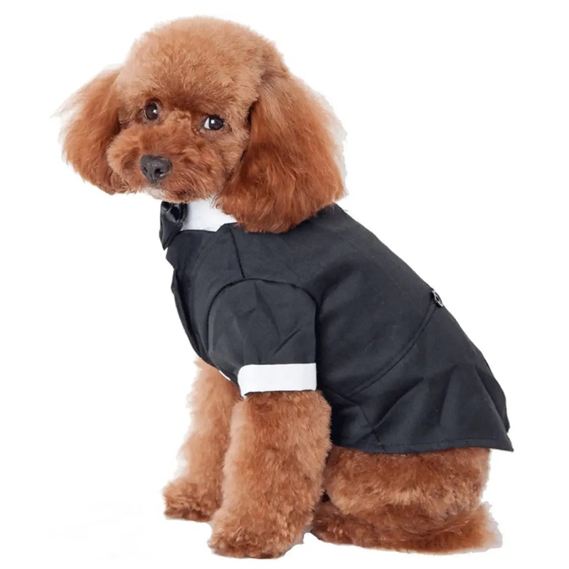 GabeFish Pets Wedding Jackets Suit for Dogs with Bow Tie