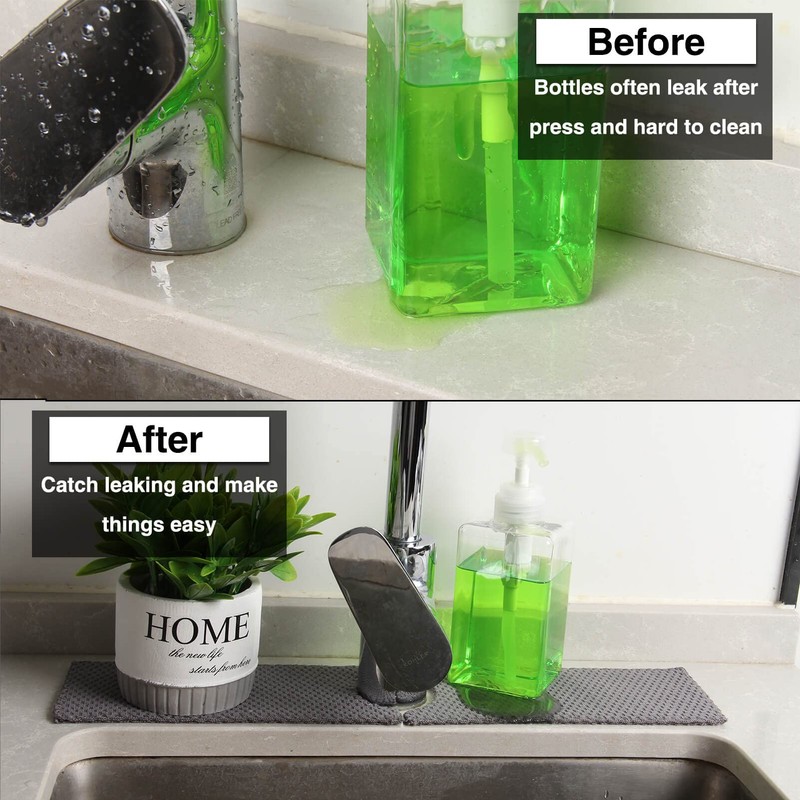 28'' Kitchen Faucet Absorbent Mat, Sink Splash Guard, Microfiber Faucet