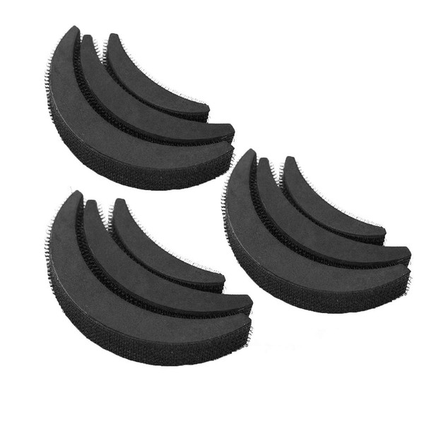 KOOBOOK 3Sets(9PCS) Hair Volume Increase Puff Sponge Pad Bump Up Insert Do Beehive Hair Styler Clip Stick Insert Tool Base DIY Updo Hair Styling
