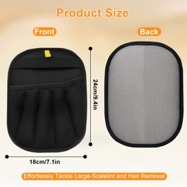 Pet Hair Remover Gloves, 2025 Upgrade Grooming Gloves, Fur Magnetic Glove, Double-Sided Pet Grooming Gloves, Reusable Grooming Gloves for Pets