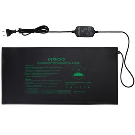 DERNORD Bread Warming Mat with Adjustable Temperature Proofing Heating Mat 21 x 10 Inch Dough Proofing Tool for Yoghurt Baking Bread Food Warming