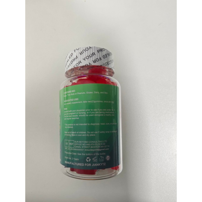 1200mg Calcium Citrate with Vitamin D3 Gummies for Bones, Muscles,
