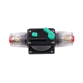 CGEAMDY Circuit Breaker Car Fuse Holder, Car Fuse Holder with Manual Reset, Waterproof Automatic Fuse Holder, Circuit Breaker 12V-48V DC (30A)