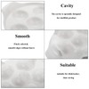 Okllen 4 Pack Ceramic Escargot Plates with 6 Holes and