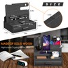 melafa365 Bamboo Nightstand Organizer for Men, Phone Docking Station with