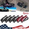 glasses、spectacles，eyeglasses，sunglasses Holder Clips 6Pack Car Glasses Sunglasses Eyeglass Ticket Card