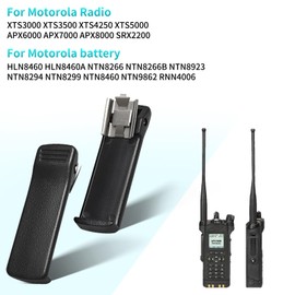 6 Pack APX6000 Belt Clip HLN8460 for Motorola XTS3000 XTS5000 XTS3500 XTS4250 APX6000 APX7000 APX8000 SRX2200 HLN8460A NTN8266 NTN8266B NTN8923 NTN8294 NTN8299 RNN4006 Walkie Talkie Clip
