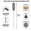 Extendable Microfiber Duster for High Cleaning – 60.63-Inch Bendable Washable