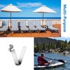 AuRiver 25 PCS Tent Pole Clips Stainless Steel Kayak Paddle