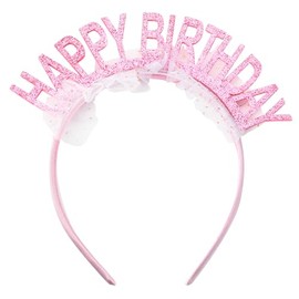 Birthday Tiara Happy Birthday Headband Birthday Crowns for Women Girls Happy Birthday Party Headbands Birthday Crown Headband Hairband Birthday Gifts for Friends Tiara Birthday Party Decorations